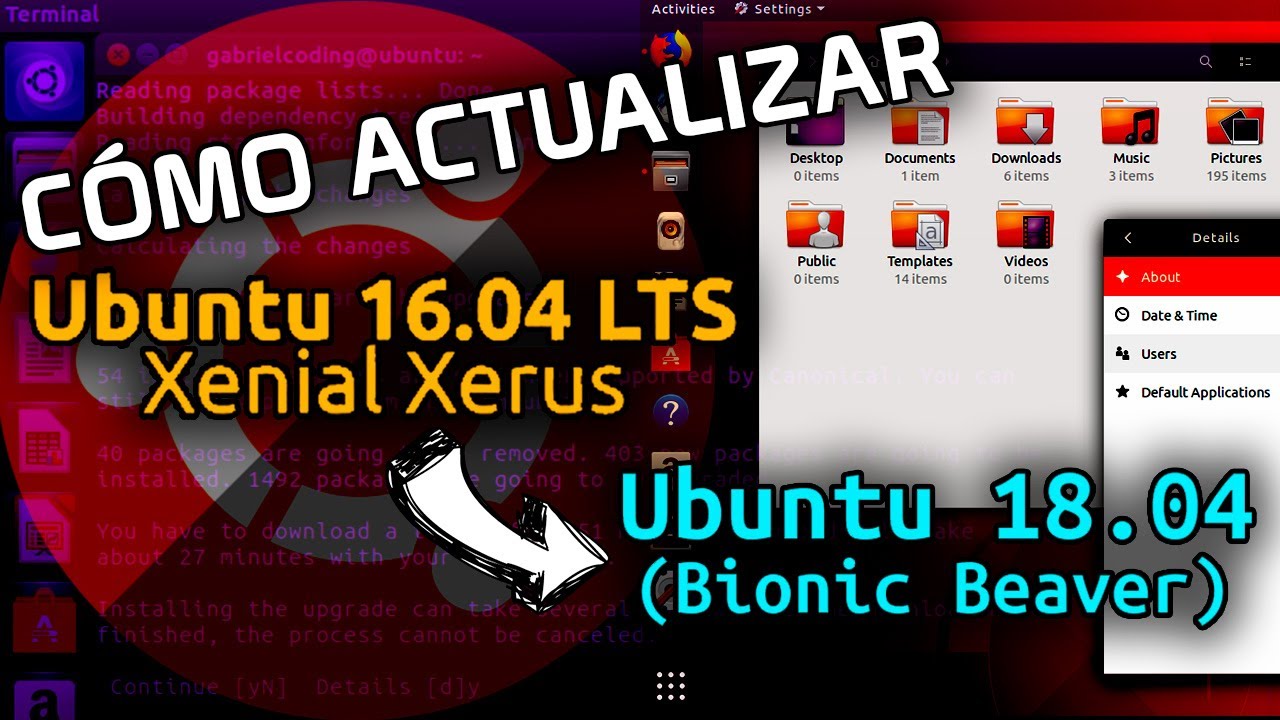 actualizar ubuntu 14.04 a 18.04 desde terminal
