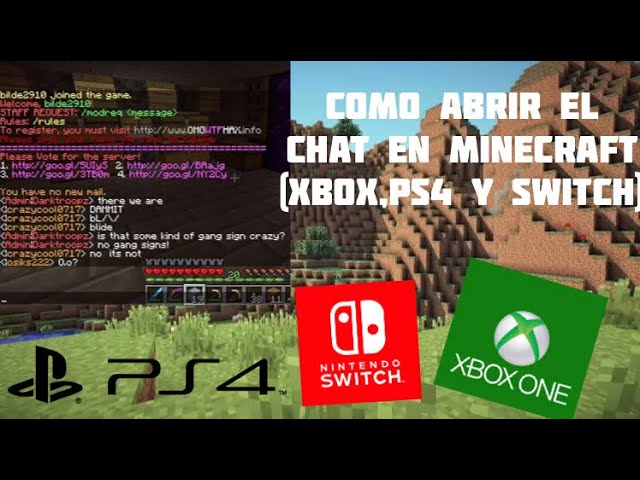 como abrir el chat en minecraft