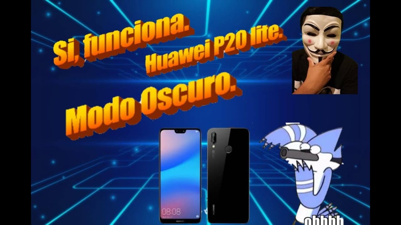 como activar modo oscuro en huawei p20 lite