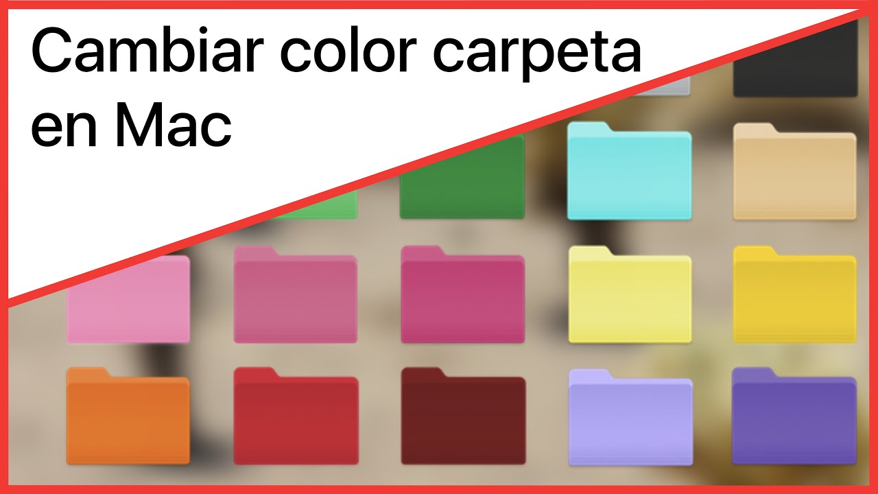 como cambiar el color de las carpetas en mac