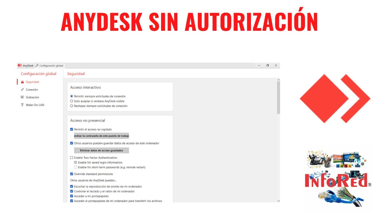 como conectar con anydesk sin autorizacion