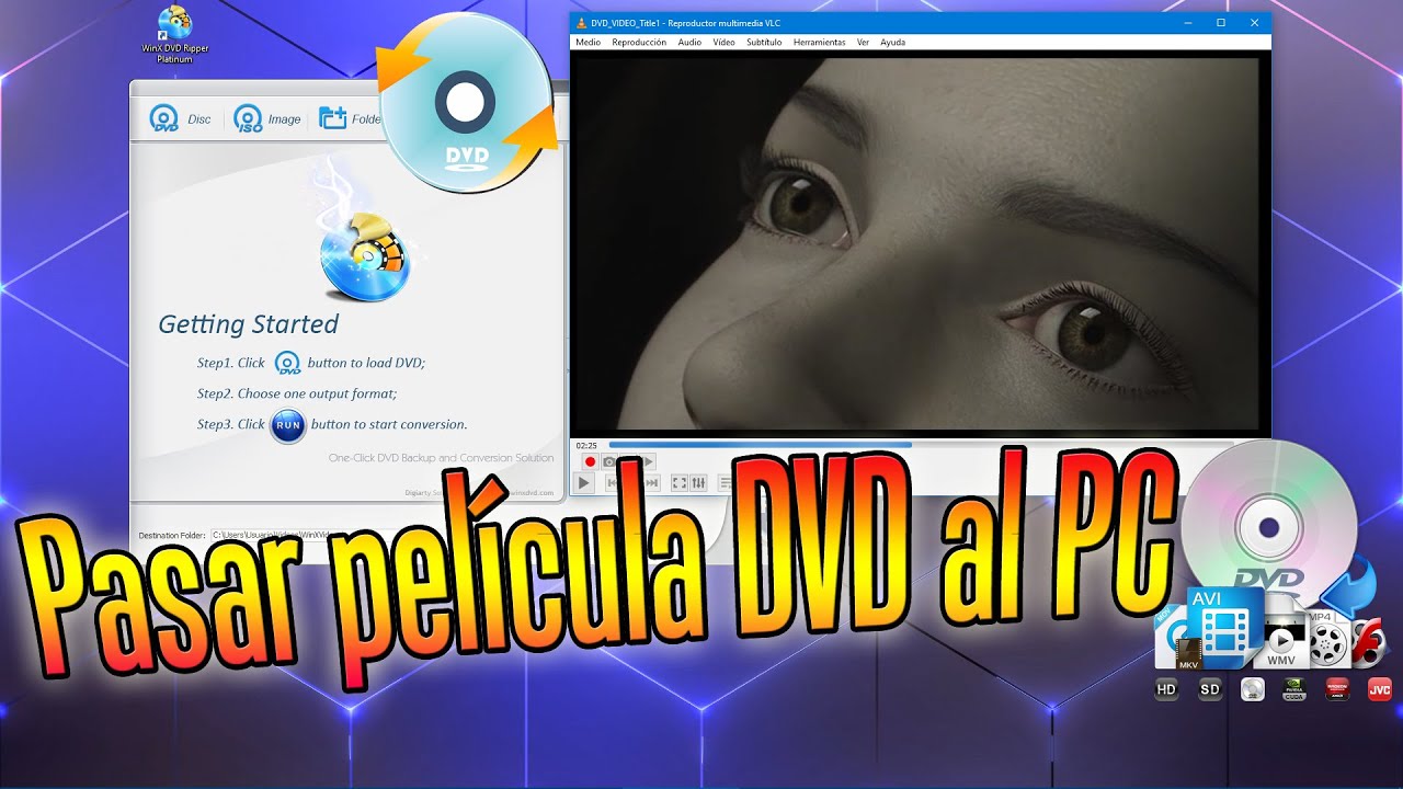 como copiar una pelicula de dvd a mi laptop