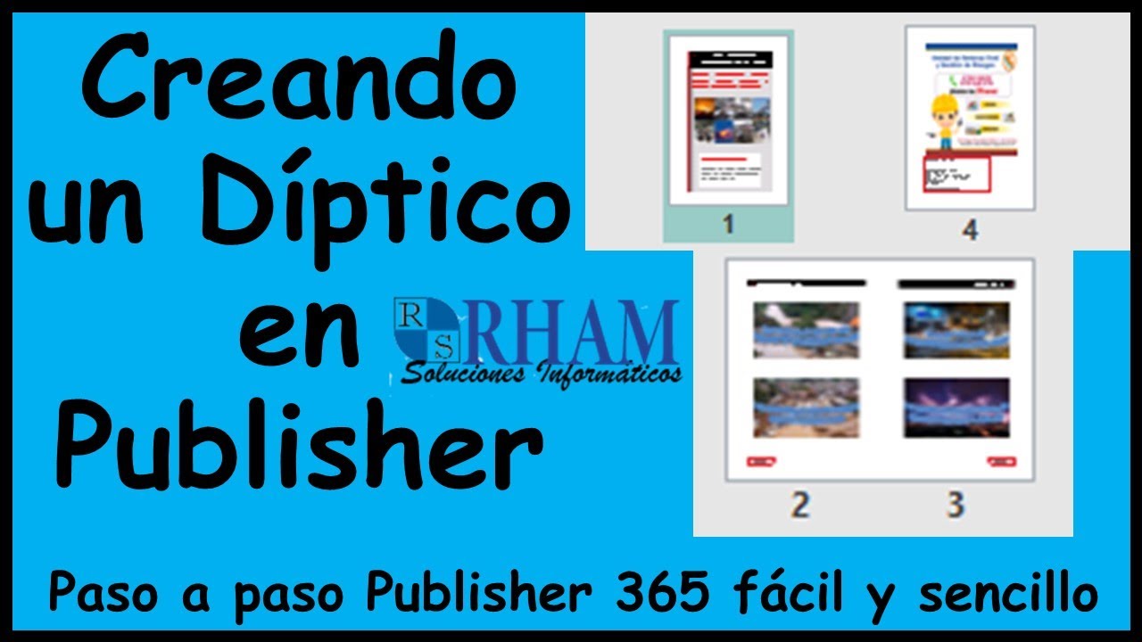 como crear un diptico en publisher