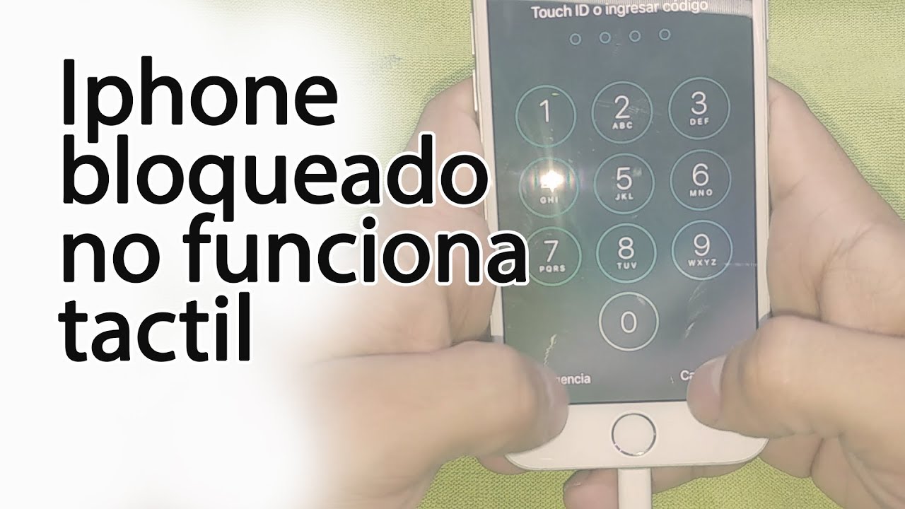 como desbloquear un iphone con la pantalla rota