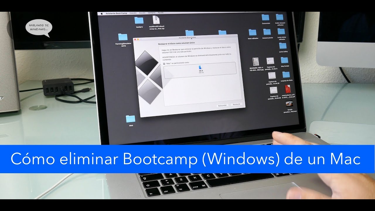 como desinstalar bootcamp de mi mac