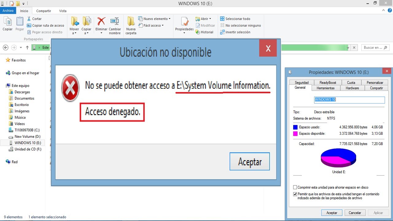 como eliminar virus system volume information de mi pc