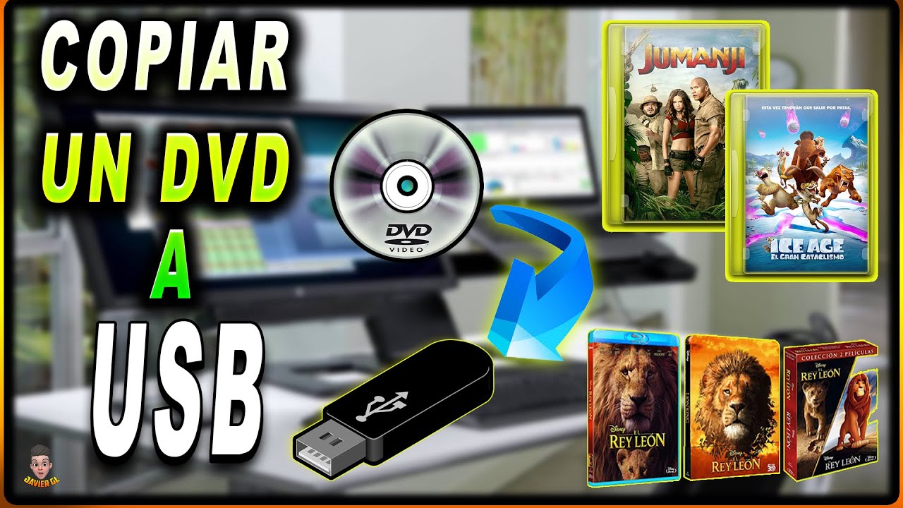 como grabar una pelicula de dvd a usb