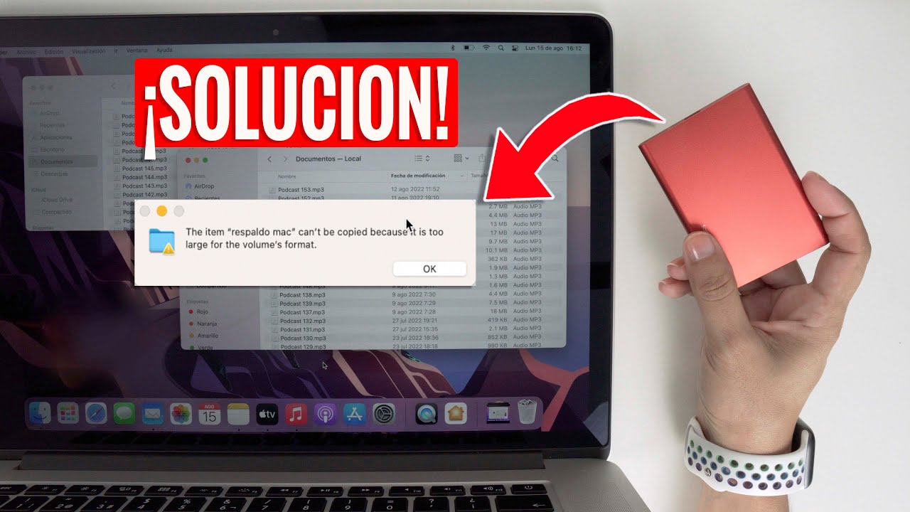 como guardar archivos en un disco duro externo en mac