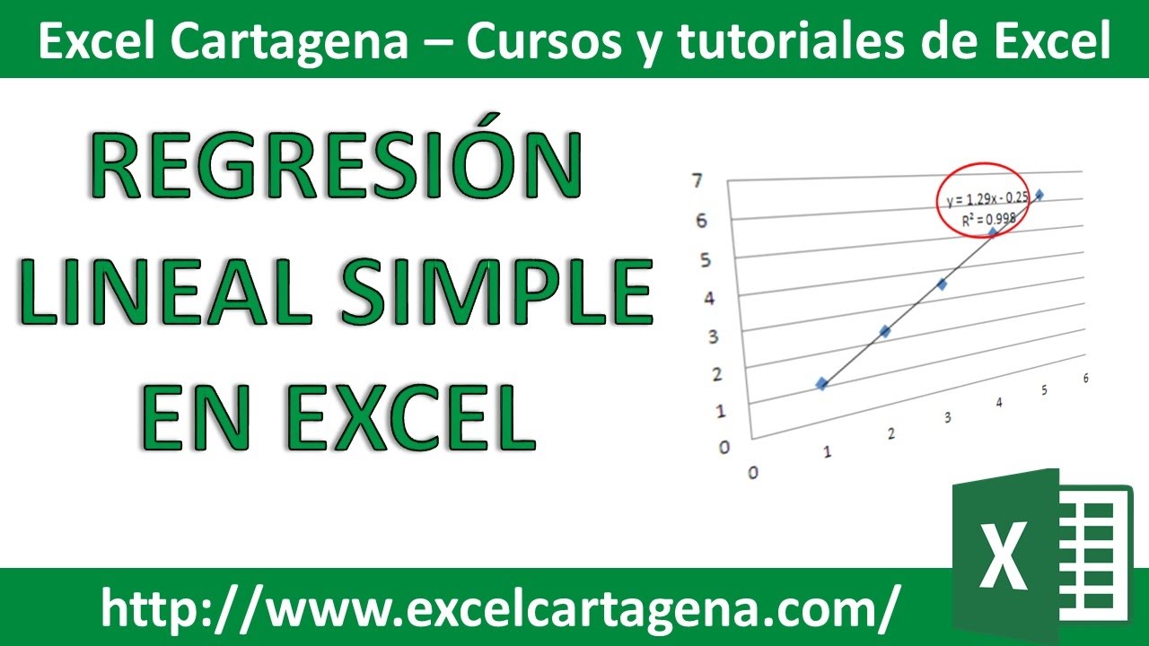 como hacer regresion lineal en excel