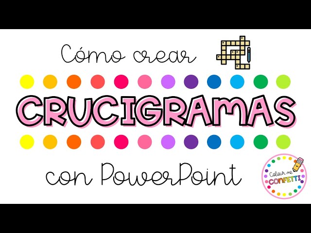 como hacer un crucigrama en power point