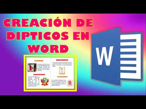 como hacer un diptico en word paso a paso