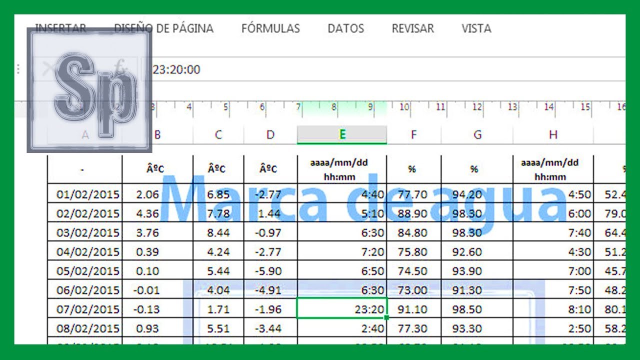 como insertar marca de agua en excel 2010