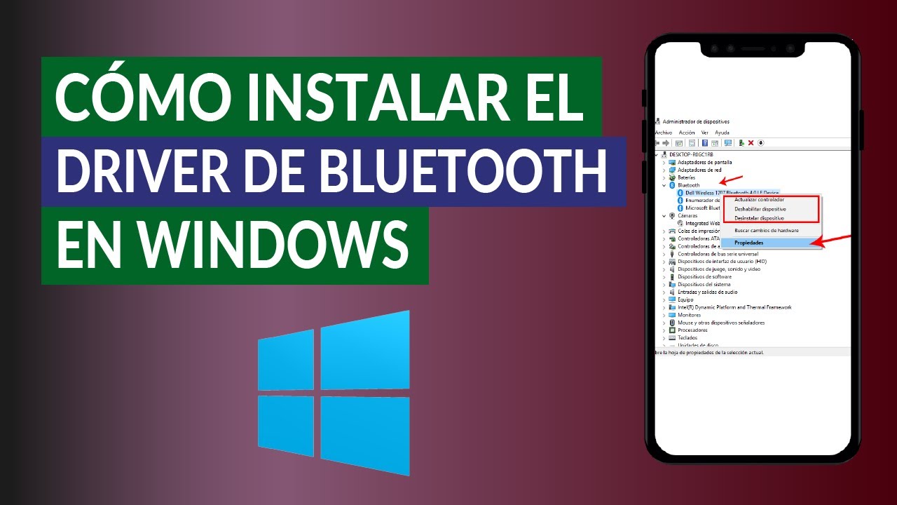 como instalar el controlador dispositivo periferico bluetooth windows 7