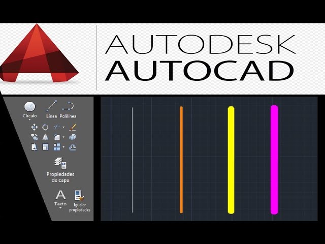 como mostrar el grosor de linea en autocad