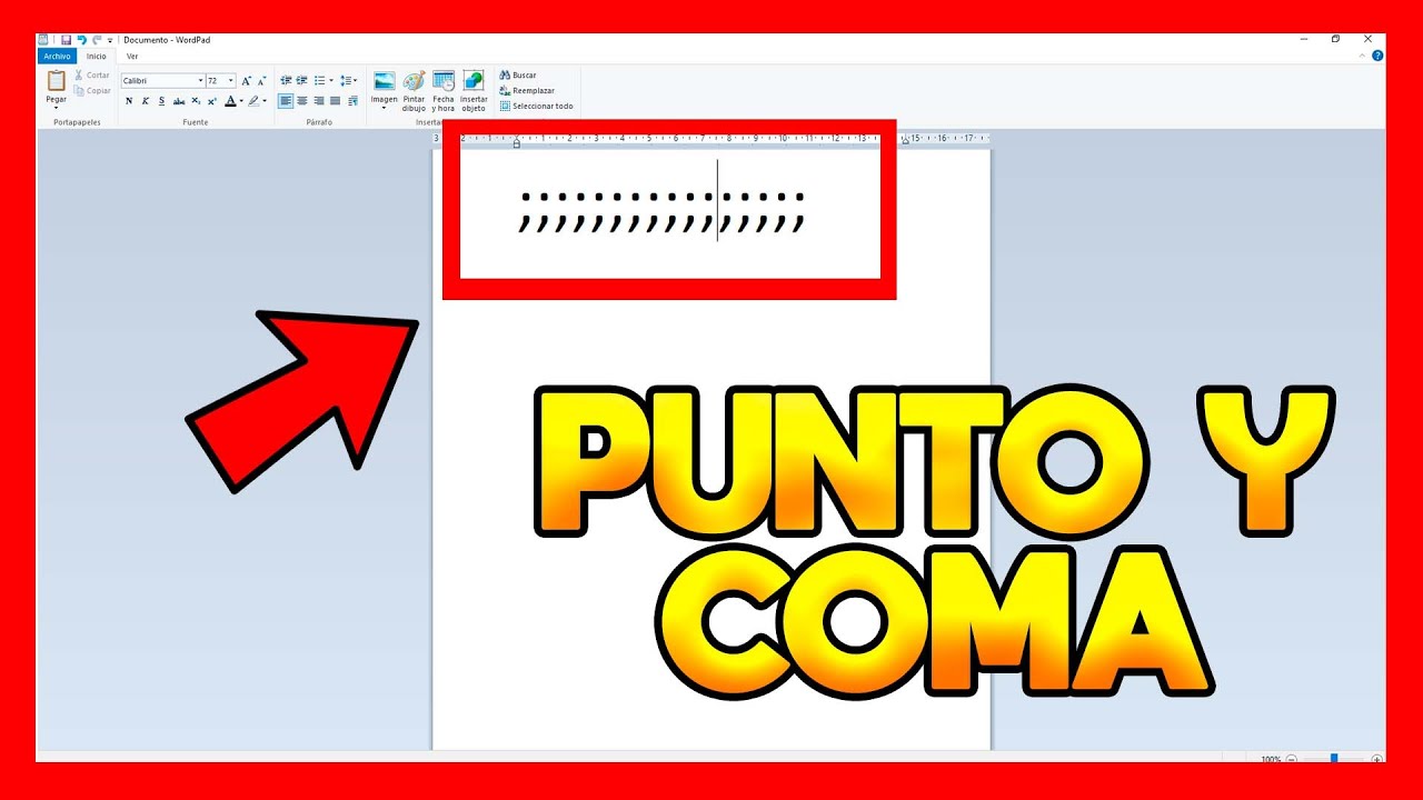 como poner el punto y coma en la computadora