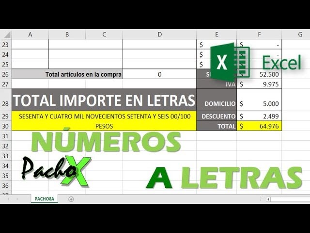 como poner valor a una letra en excel