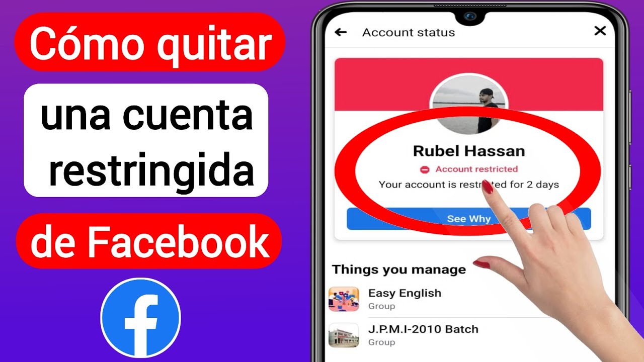 como quitar la restriccion de facebook