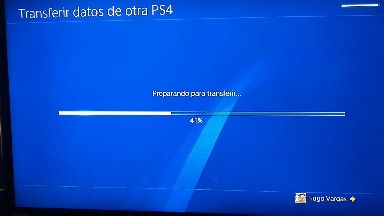 como transferir datos de una ps4 a otra