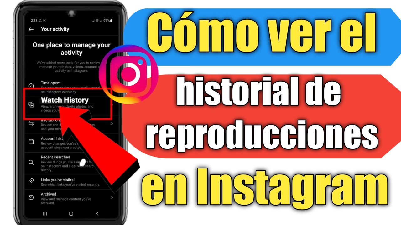 como ver el historial de instagram