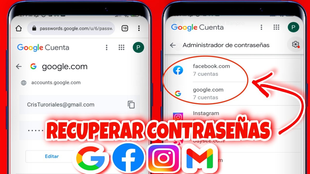 donde se guardan las contraseñas de facebook en mi celular