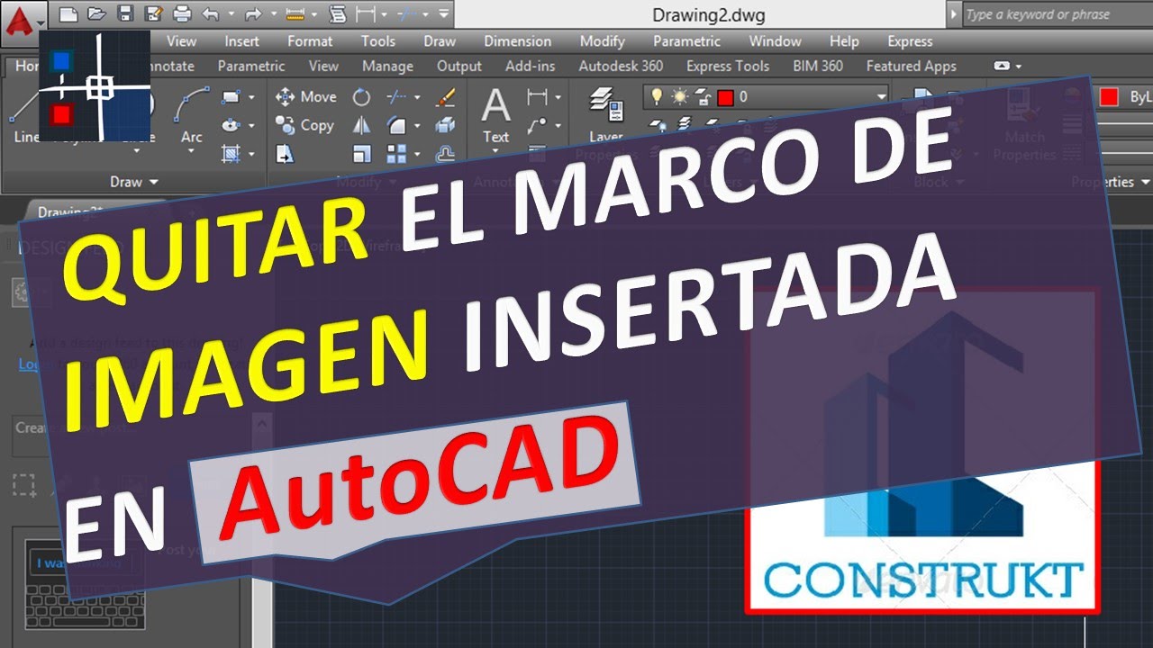 eliminar contorno de imagen en autocad