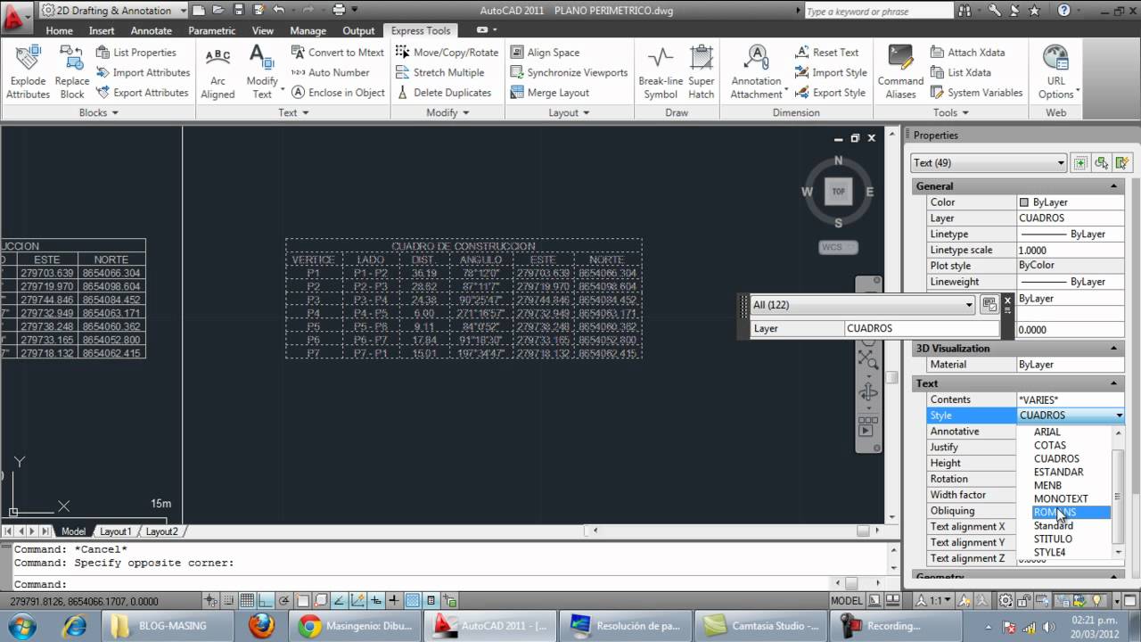 exportar datos de autocad a excel