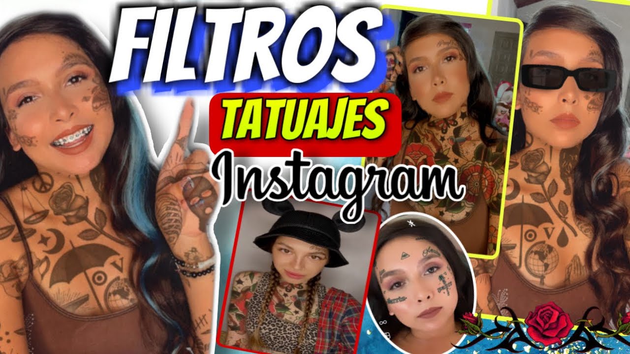 filtro de tatuajes en la cara