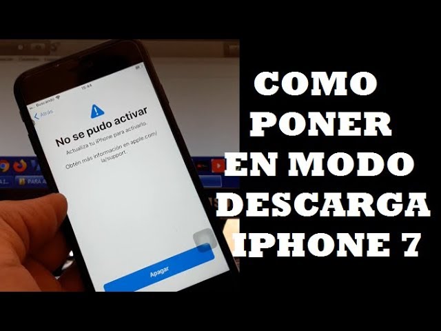 iphone 7 error de actualizacion celular