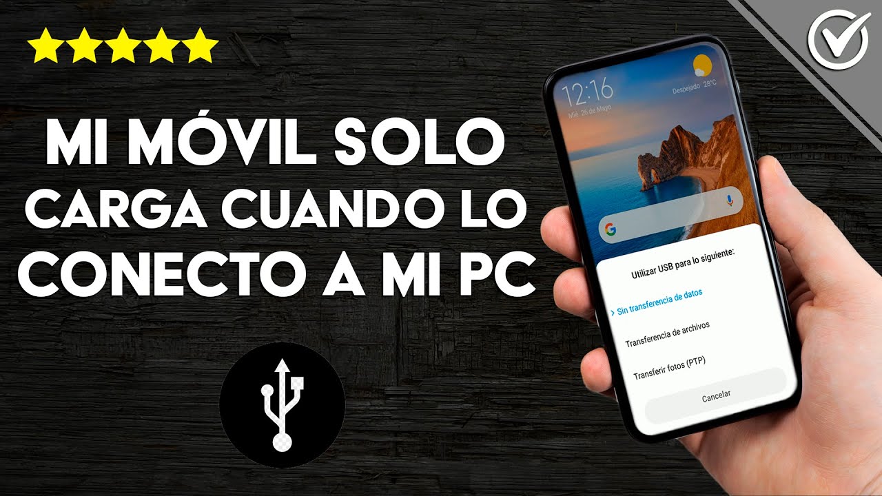 mi celular no reconoce el cable usb solo carga