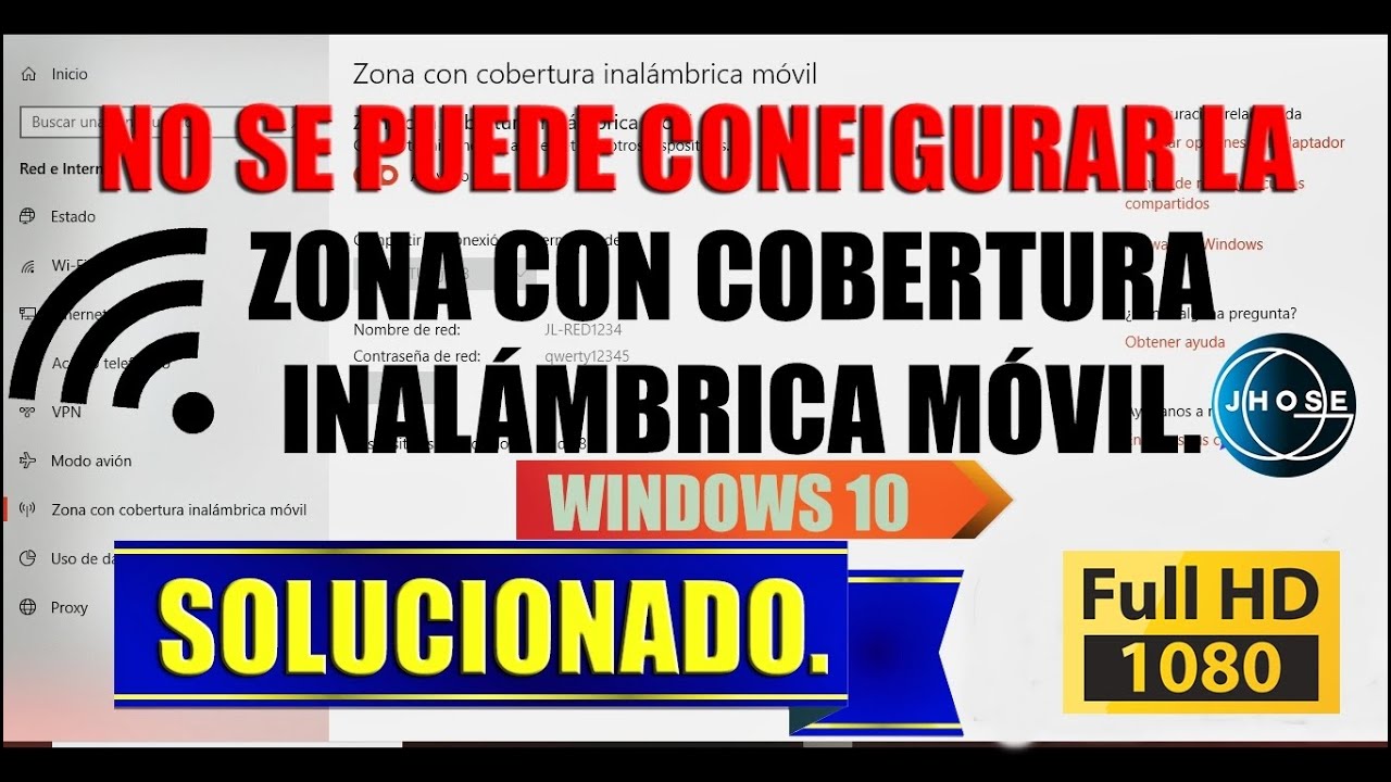 no podemos configurar la zona con cobertura inalambrica movil solucion