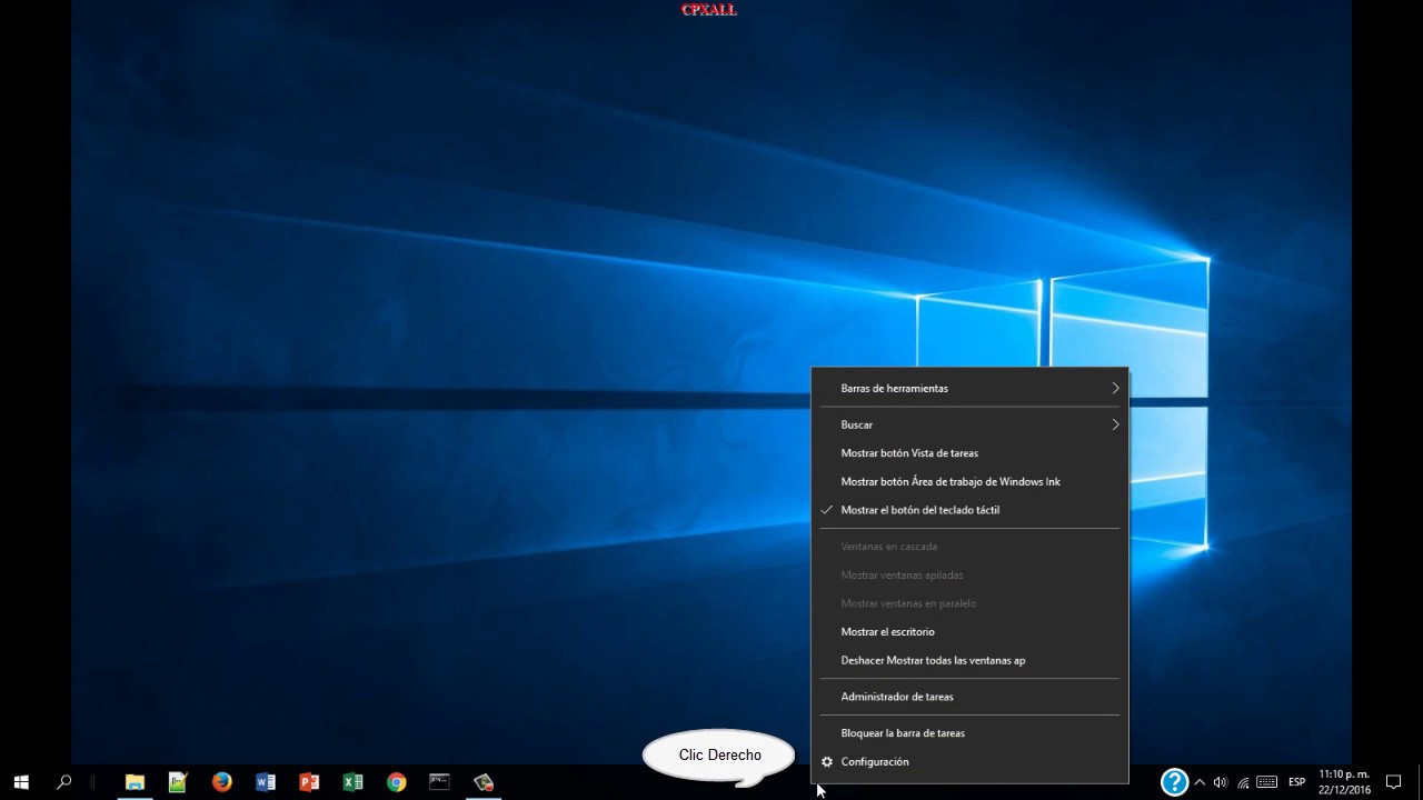 no se oculta la barra de herramientas windows 10