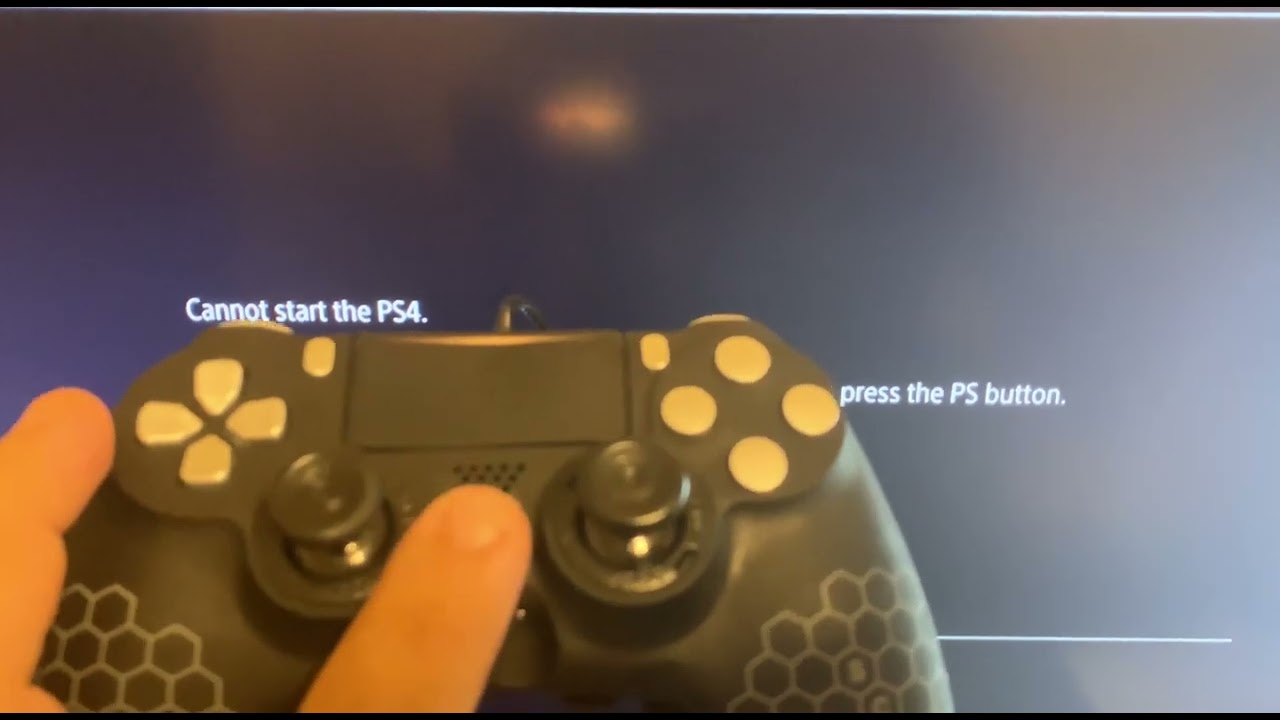 no se puede iniciar tu ps4