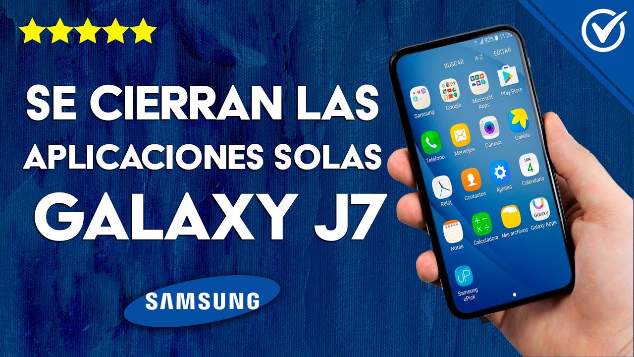 porque se detienen las aplicaciones en mi celular samsung j7