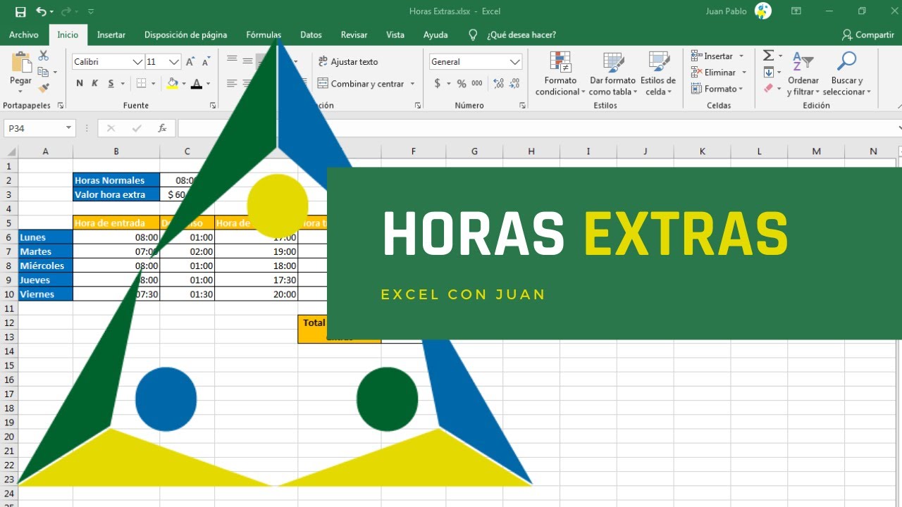 programa de calculo de horas extras