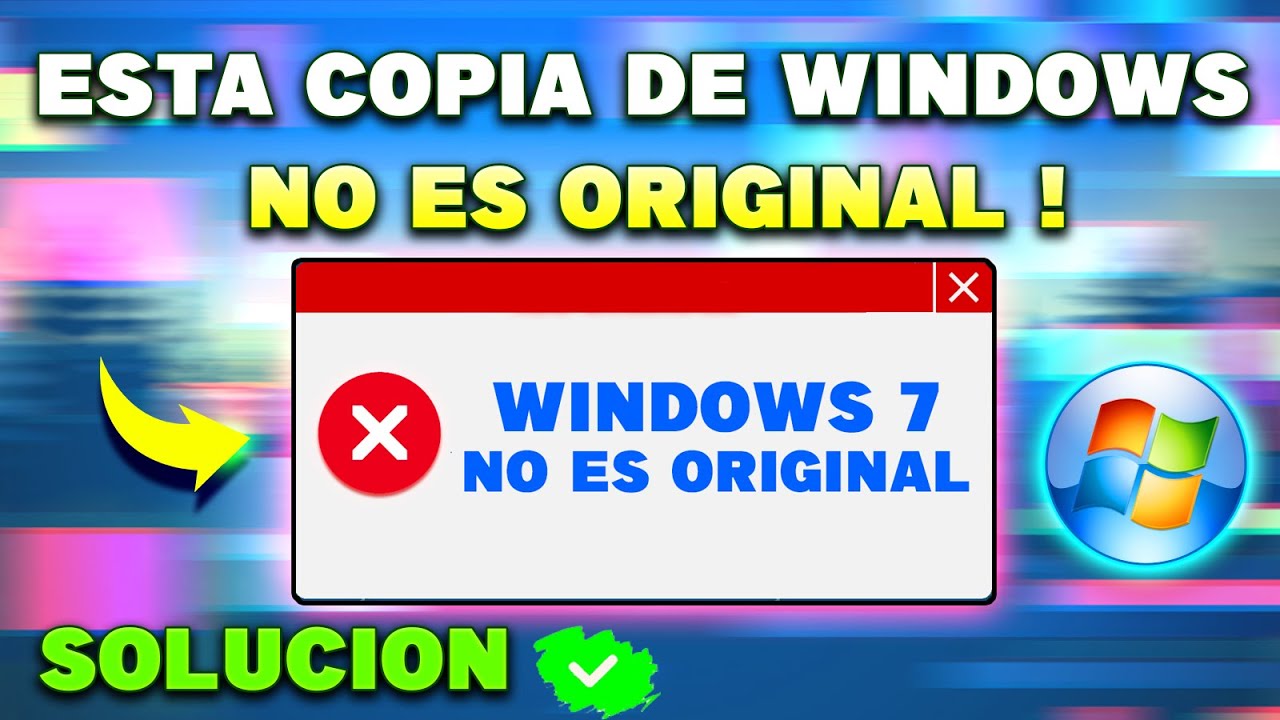 quitar windows no es original windows 7