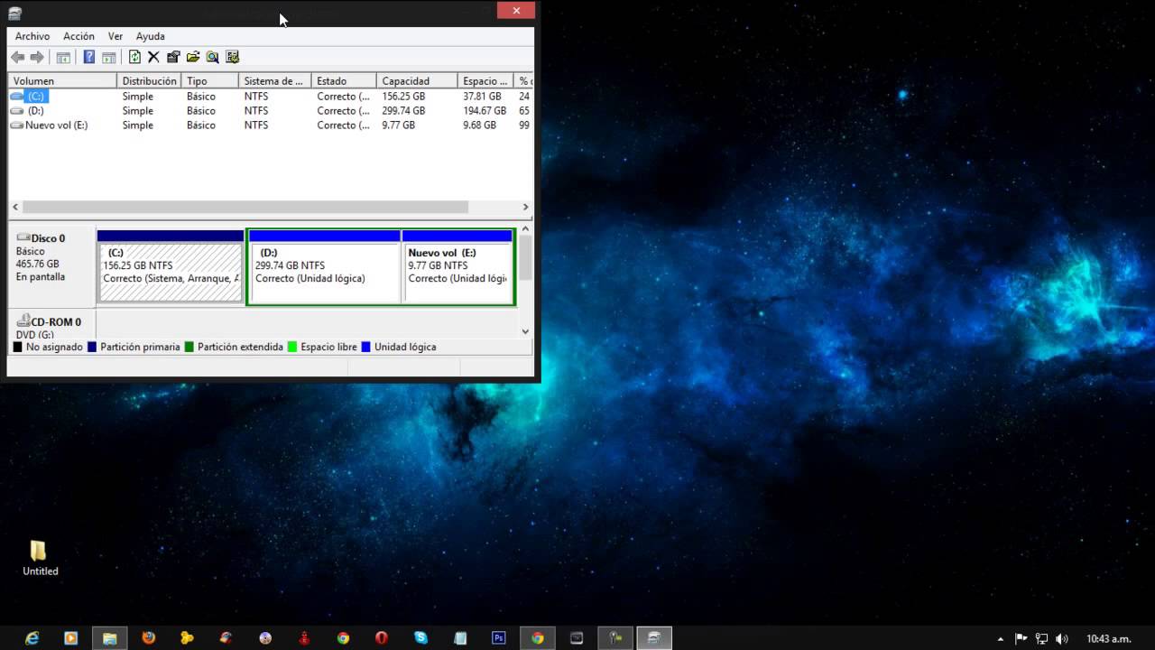 unir dos discos duros en uno windows 7