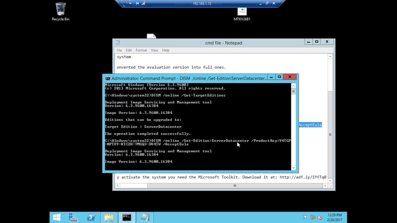 activar windows server 2012 r2 standard sin internet