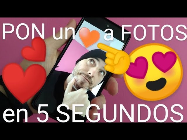 app de fotos con corazones en la cabeza