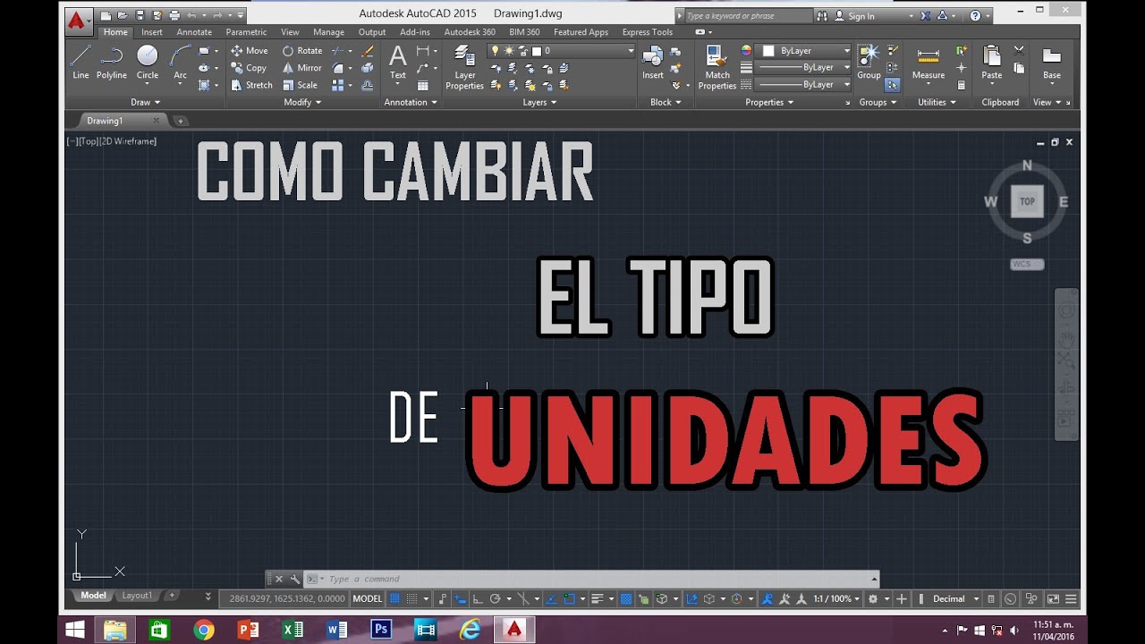 autocad cambiar de milimetros a metros