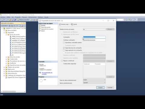 cambiar contraseña usuario sql server 2008