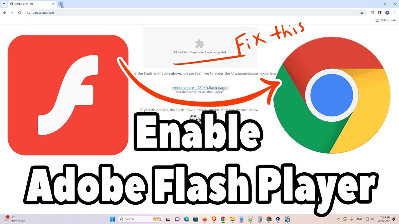 chrome components y pulsa intro buscar adobe flash player