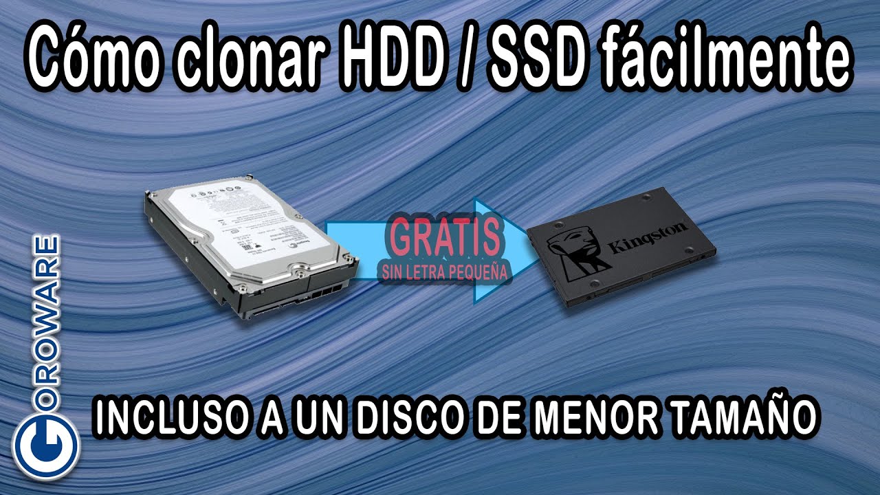 clonar un disco duro a un ssd mas pequeño