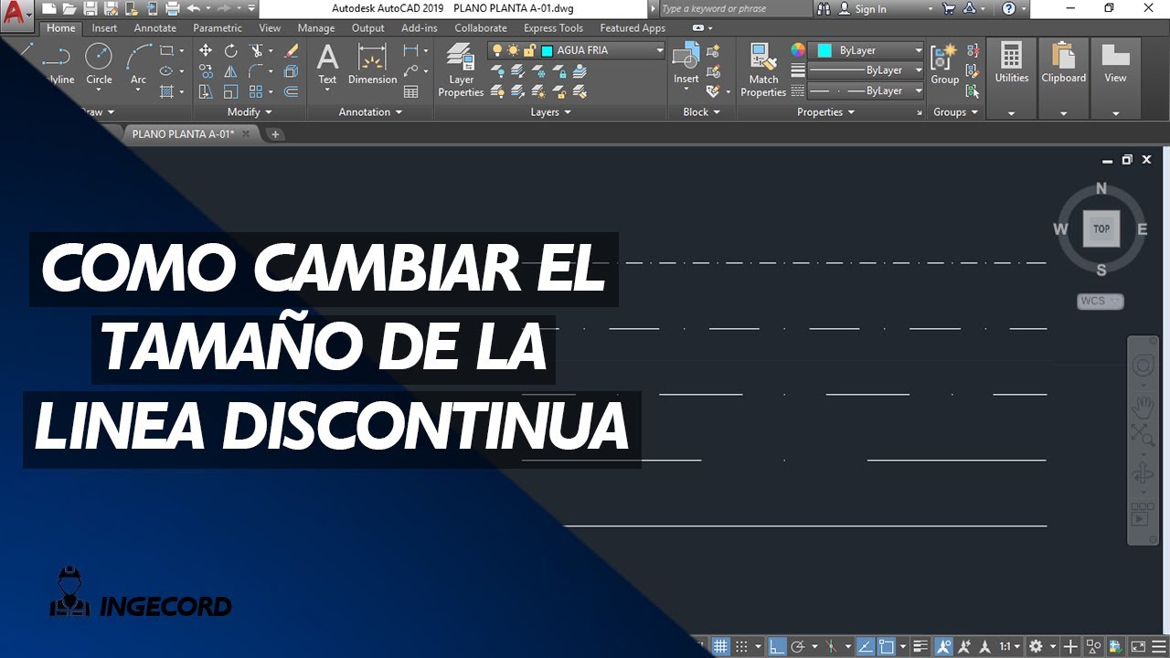 como cambiar la escala de lineas en autocad