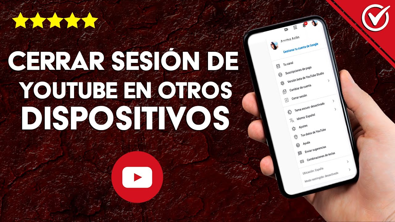 como cerrar sesion youtube en otros dispositivos