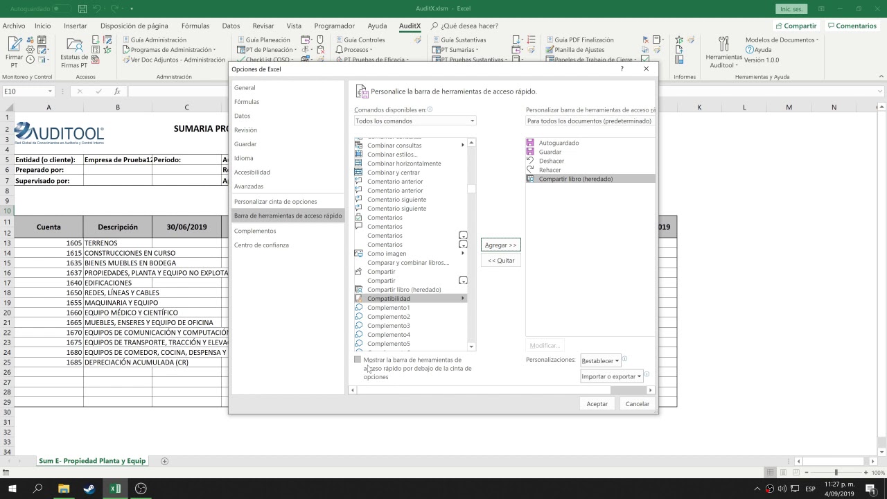 como compartir un libro de excel