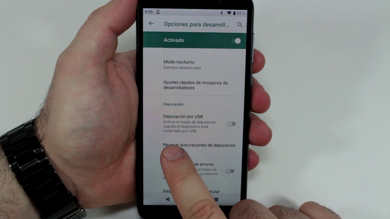 como desactivar usb debugging en motorola