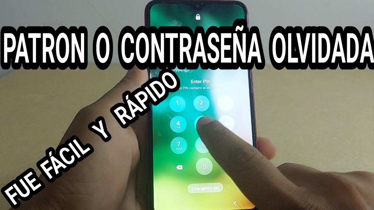 como desbloquear un samsung a10 con patron