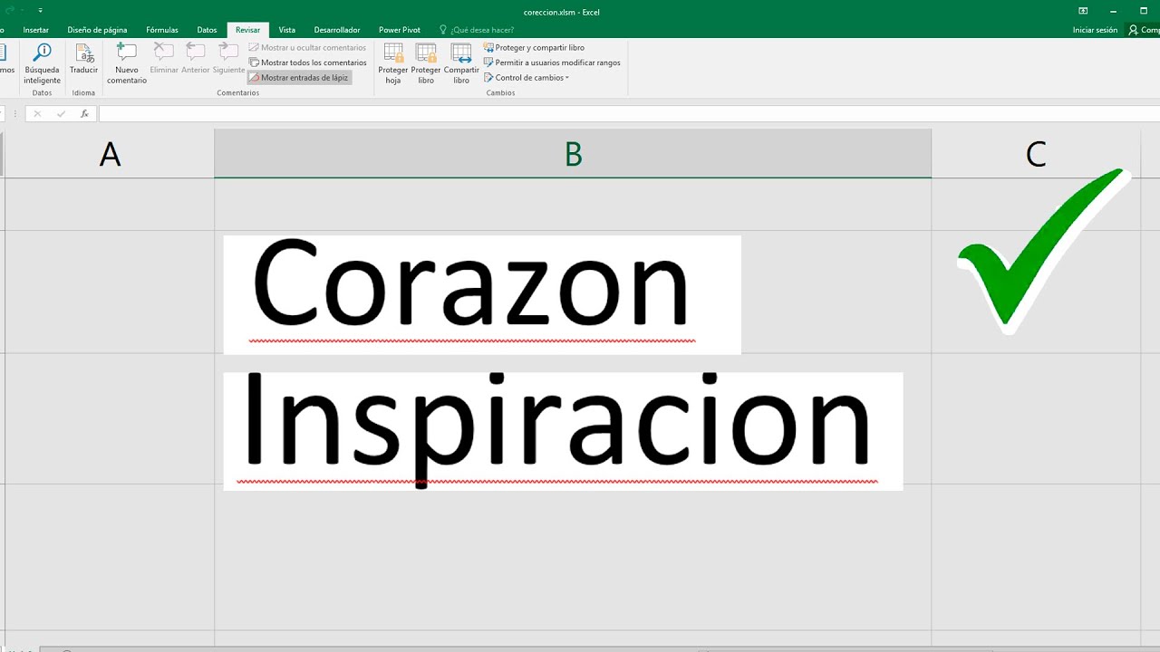 como hacer que excel corrija ortografia