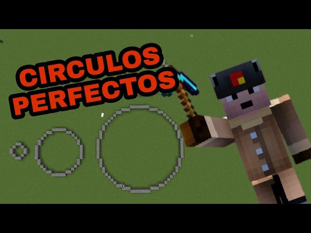 como hacer un circulo en minecraft