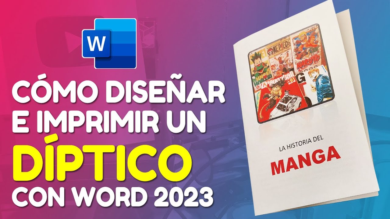 como hacer un diptico en word